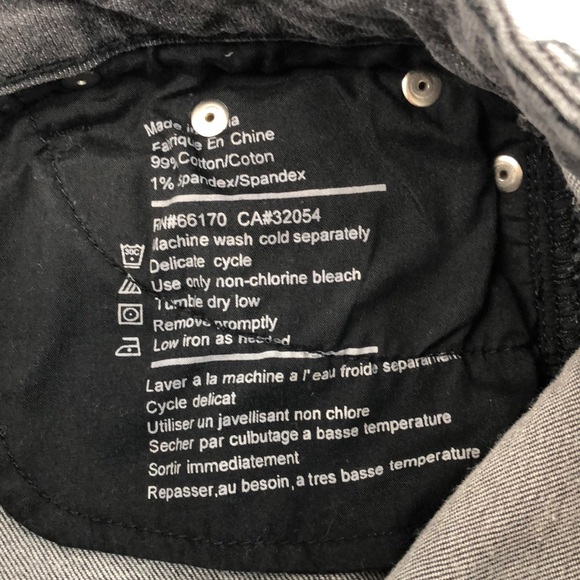 BDG Faded Black Denim Cut Off Shorts - Picture 4 of 4